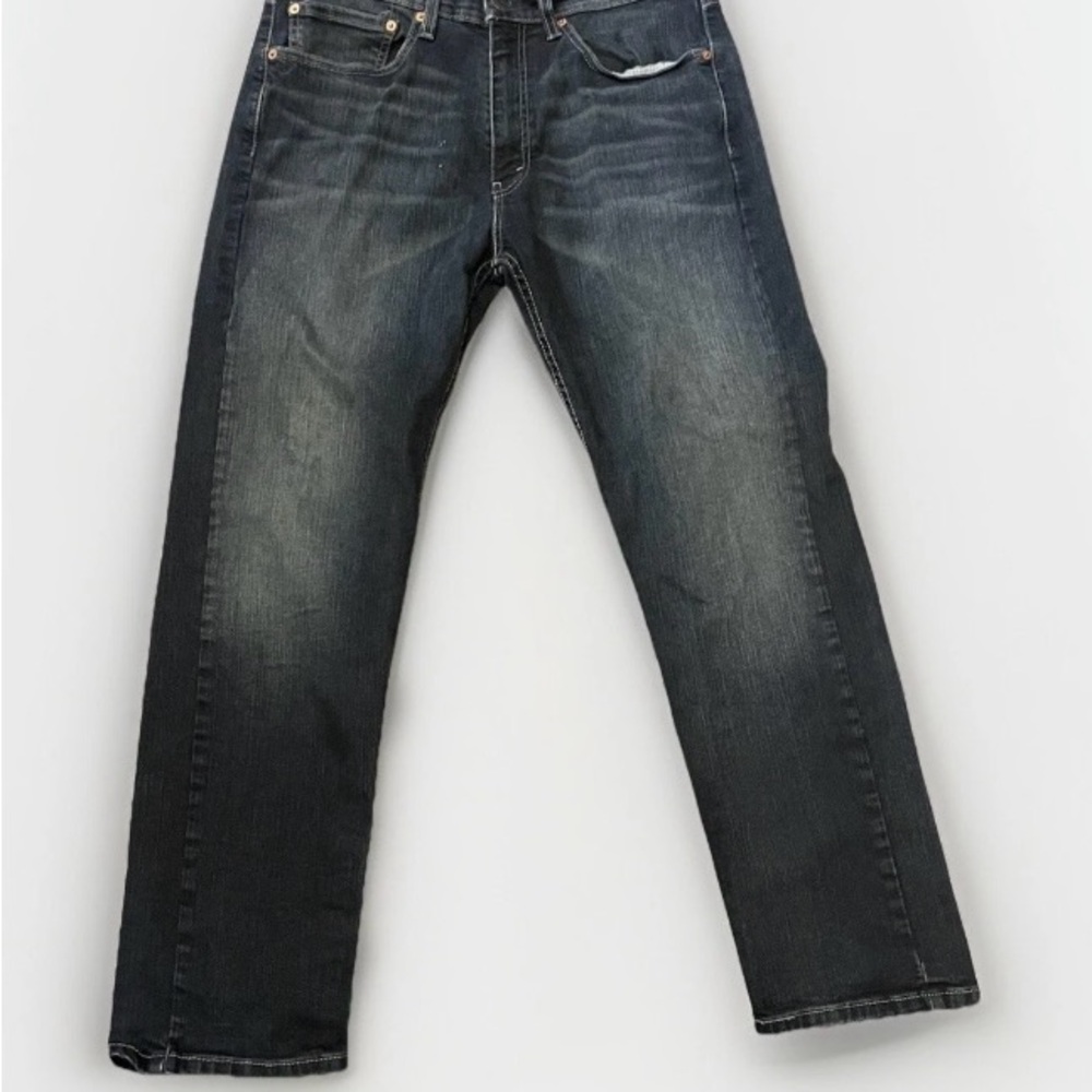 Levi's‎ 505 Men's Jeans- Regular Fit-34 x 30 Dark Blue Wash Denim
